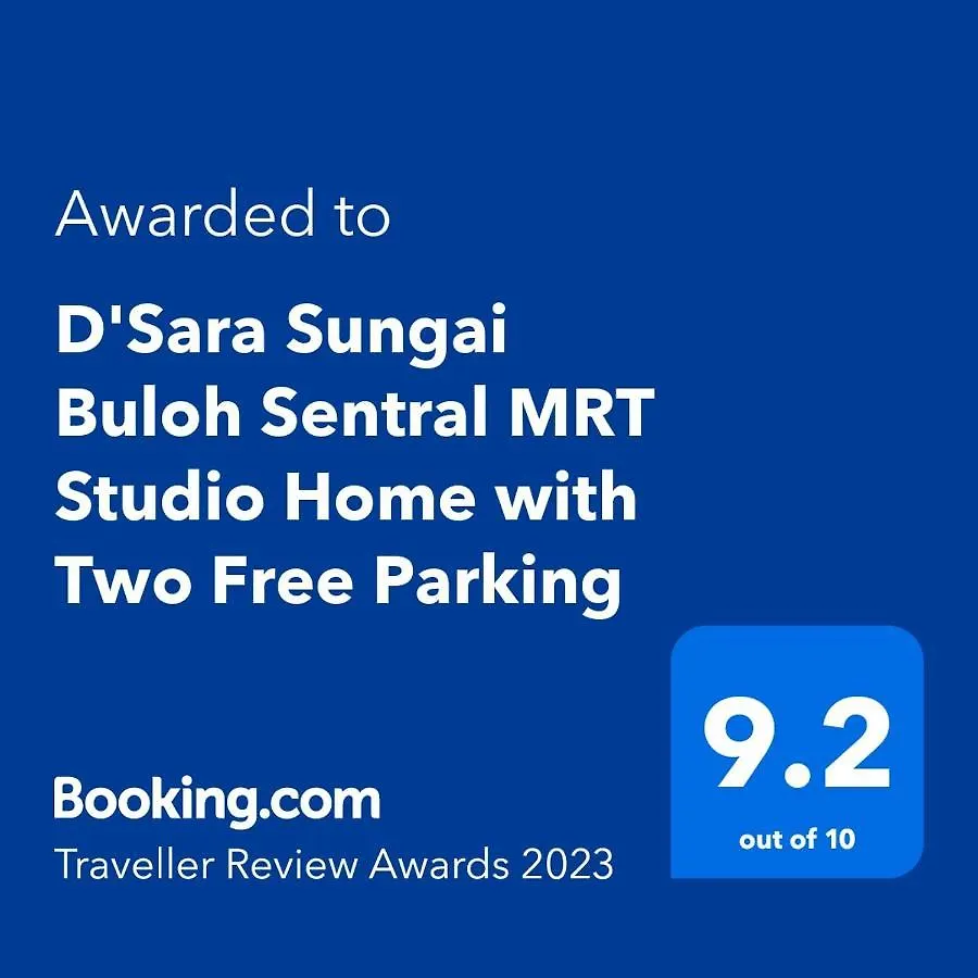 Dsara Sungai Buloh Sentral Mrt Studio Home With Two Free Parking 0*,  Malaysia